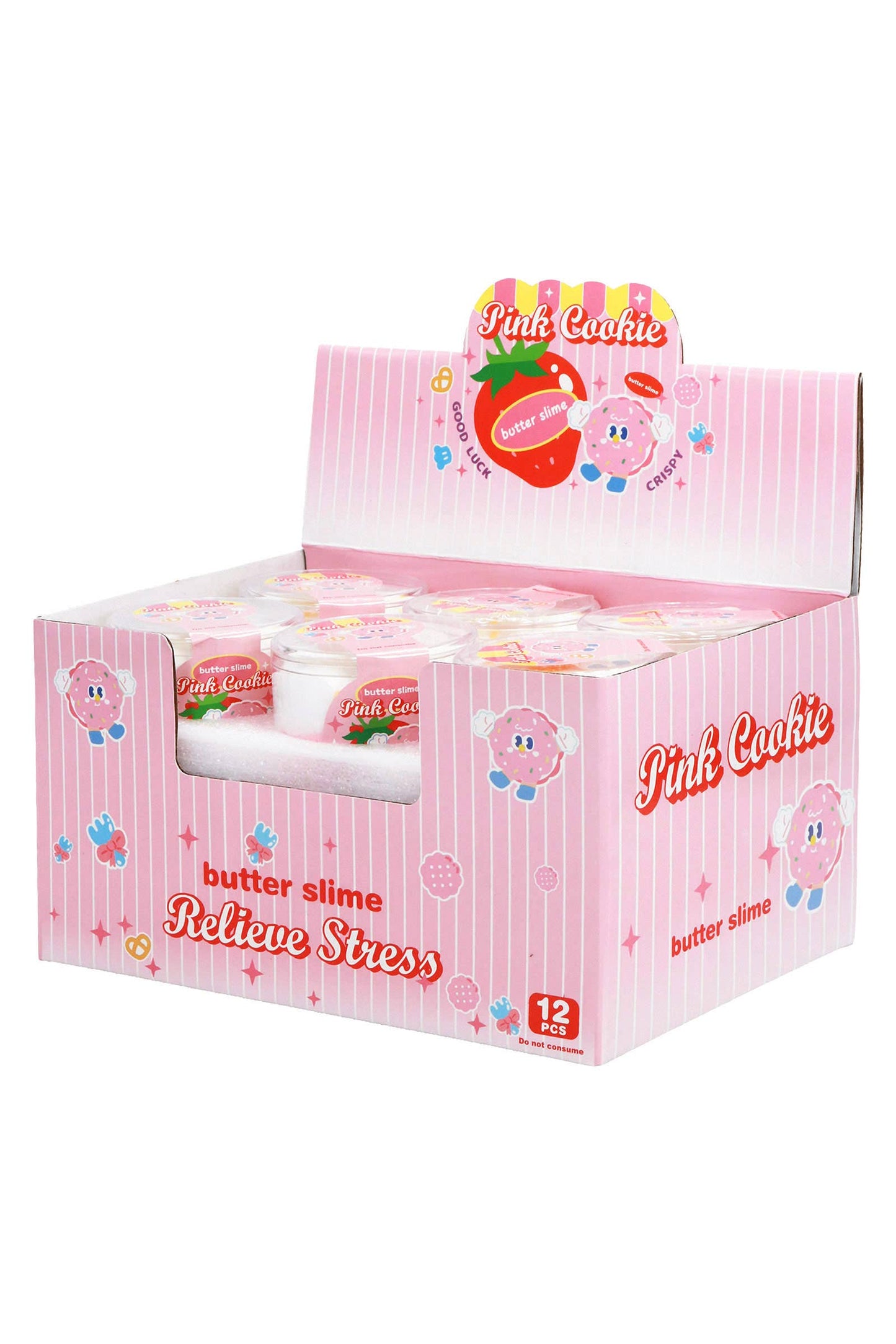 Pink Cookie Two-Tone Matte Butter Slime Jar EST Arrival Mid Aug