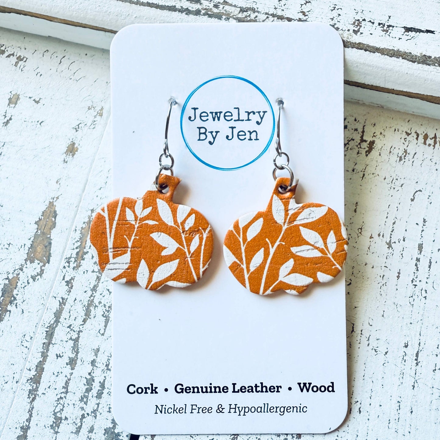 Doorbuster Small Pumpkin Earrings: Orange Willow
