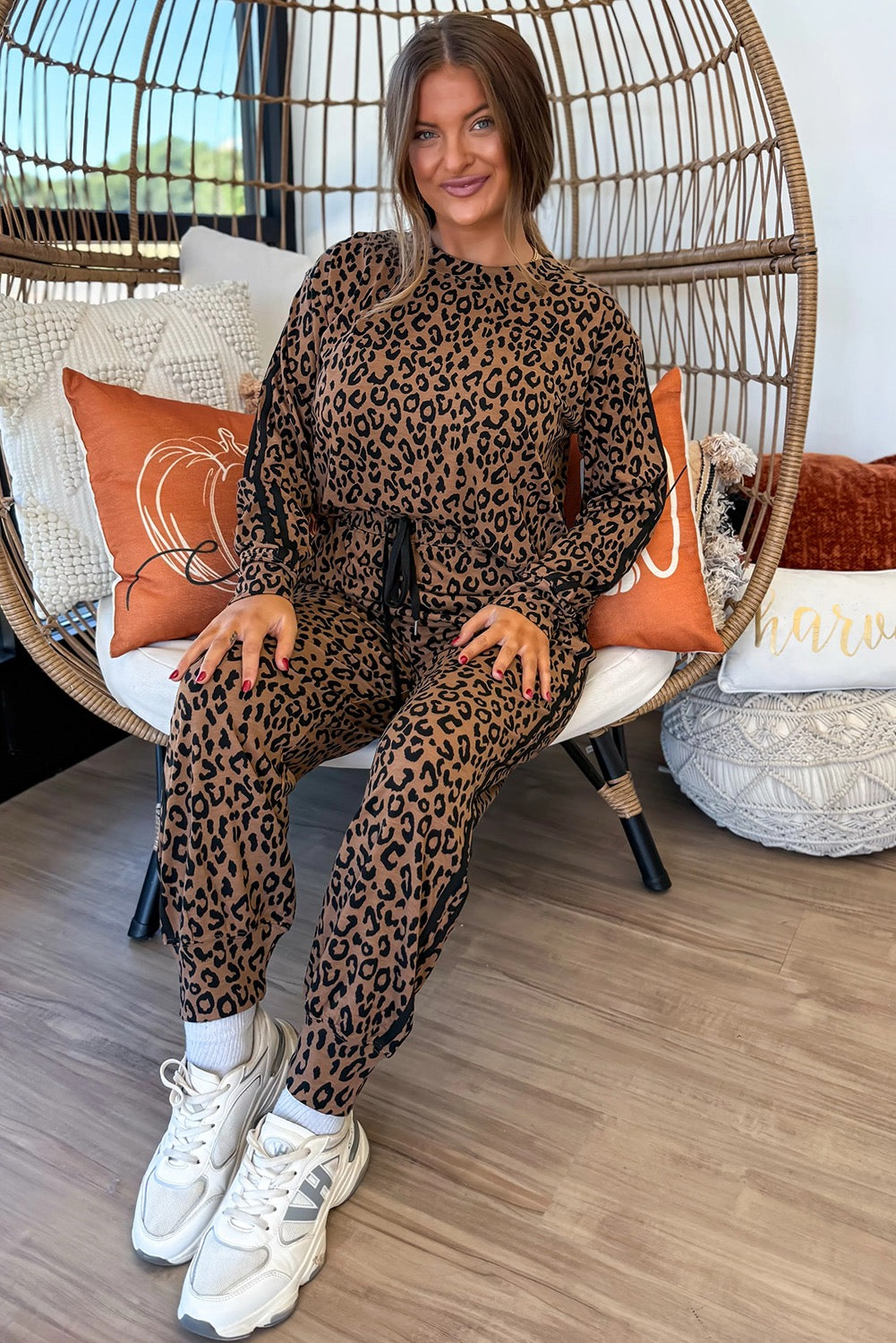 Stripe N Leopard Set