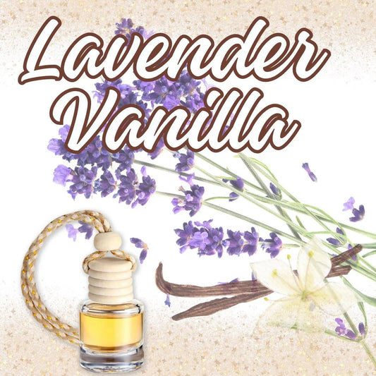 Lavender & Vanilla Car Home Fragrance Diffuser All Natural Coconut Oil Freshener Air Home