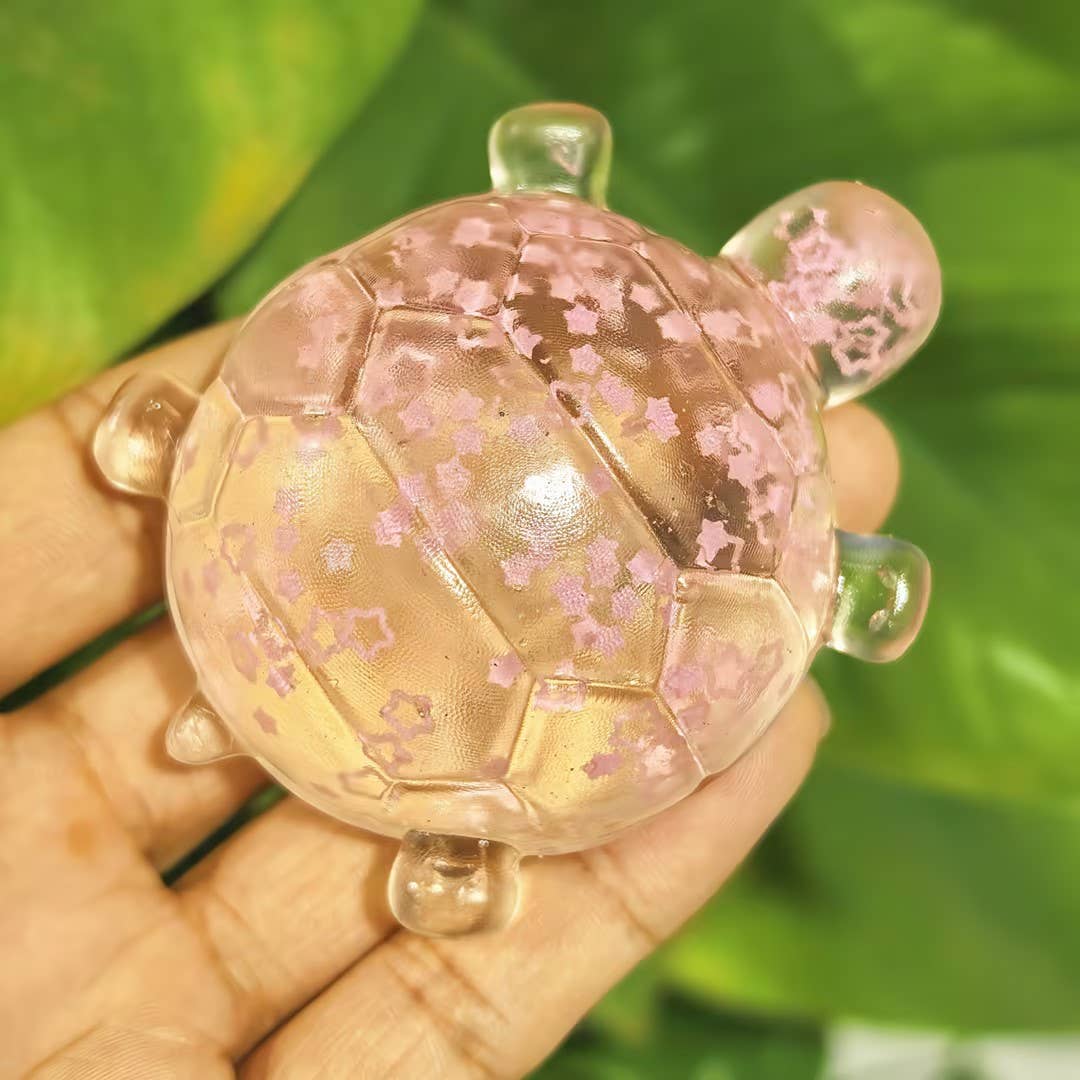 Maltose Glitter cute sea turtle squishy toy-Random Color