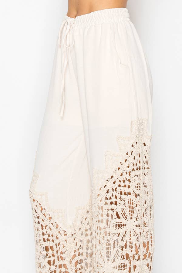 Origami Crochet-Detailed Pant