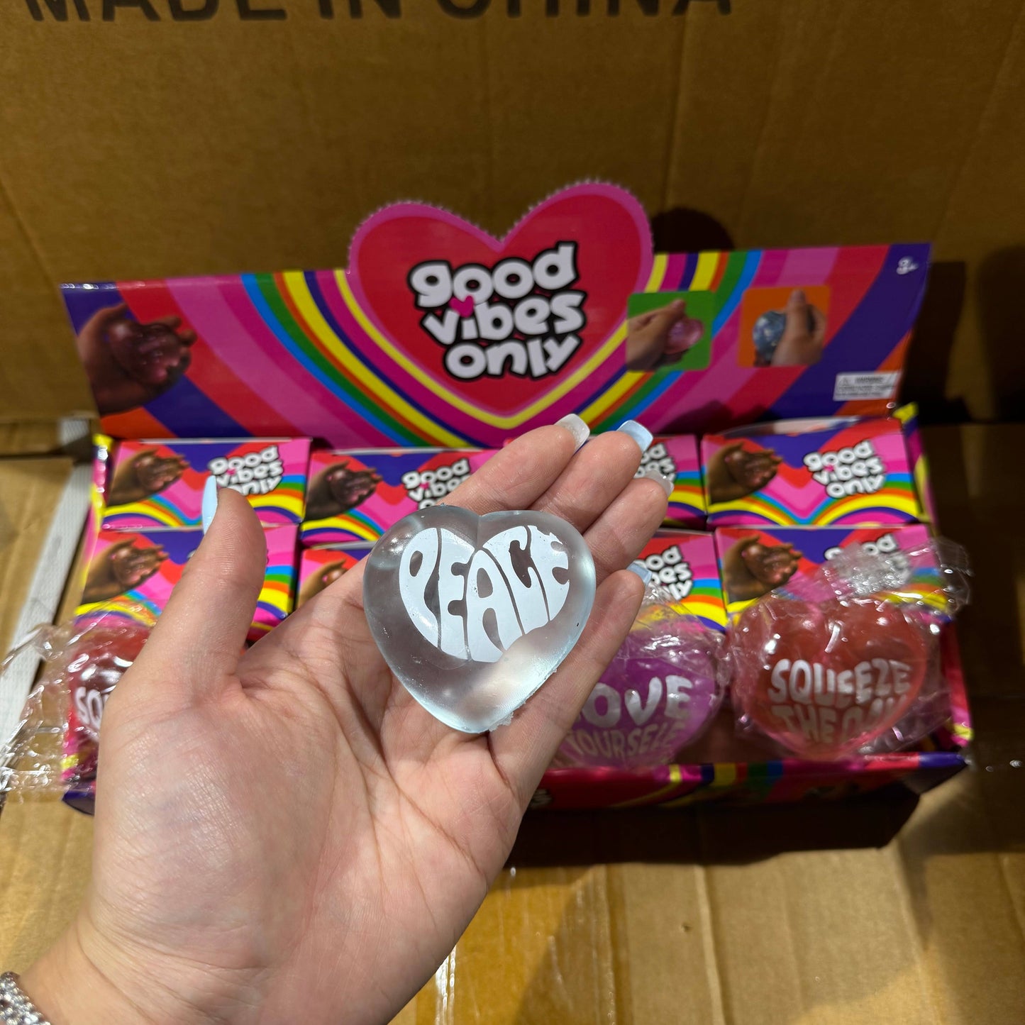 Sugar Squeeze Positive & Good Vibe Heart | A108