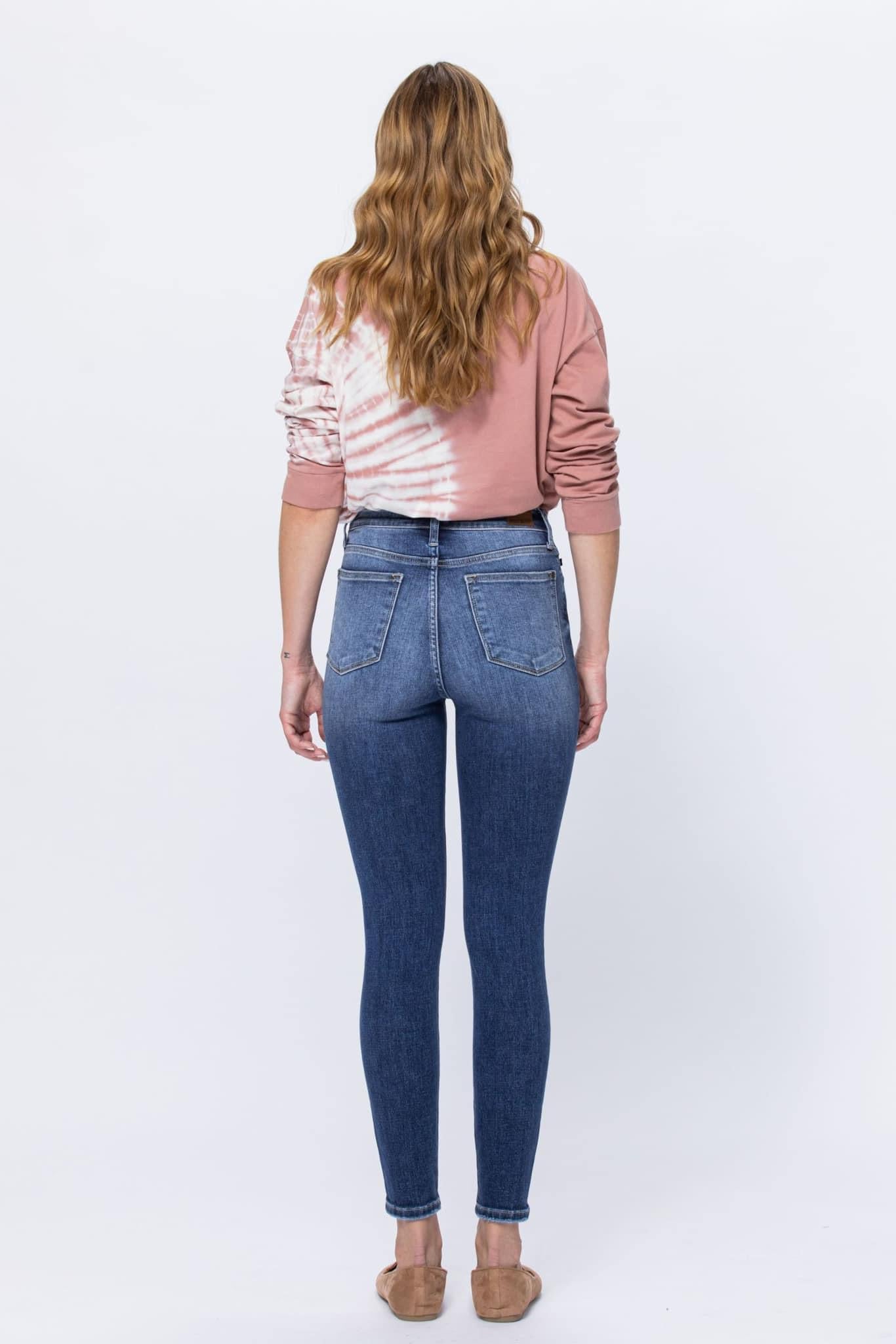 Button Skinny Judy Blue Jean