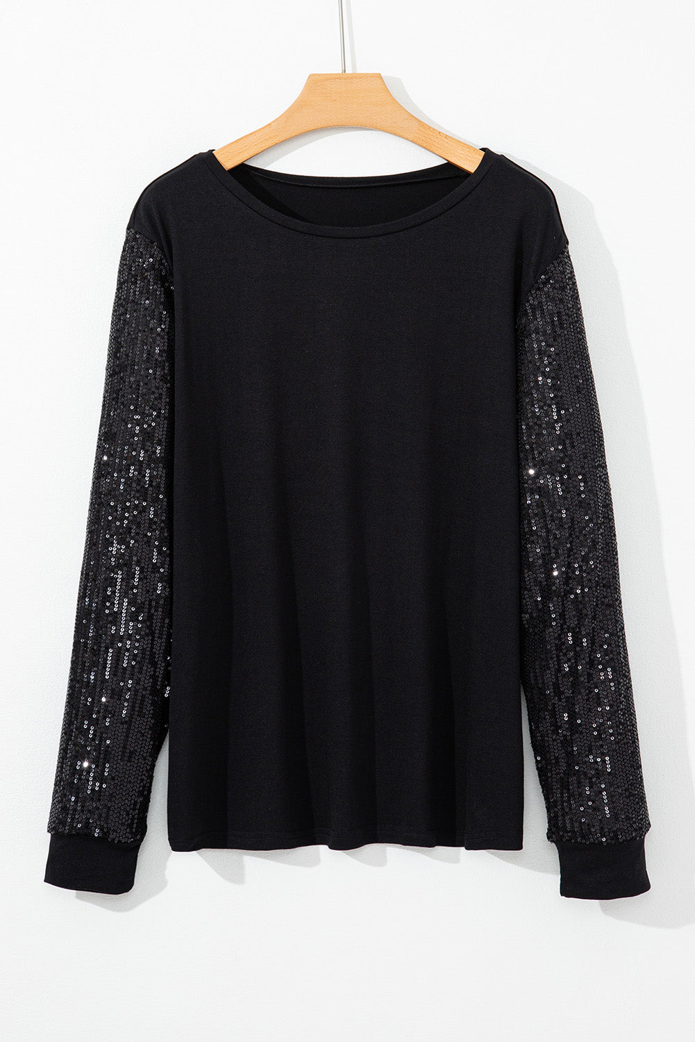 Black Sequin Sale Top