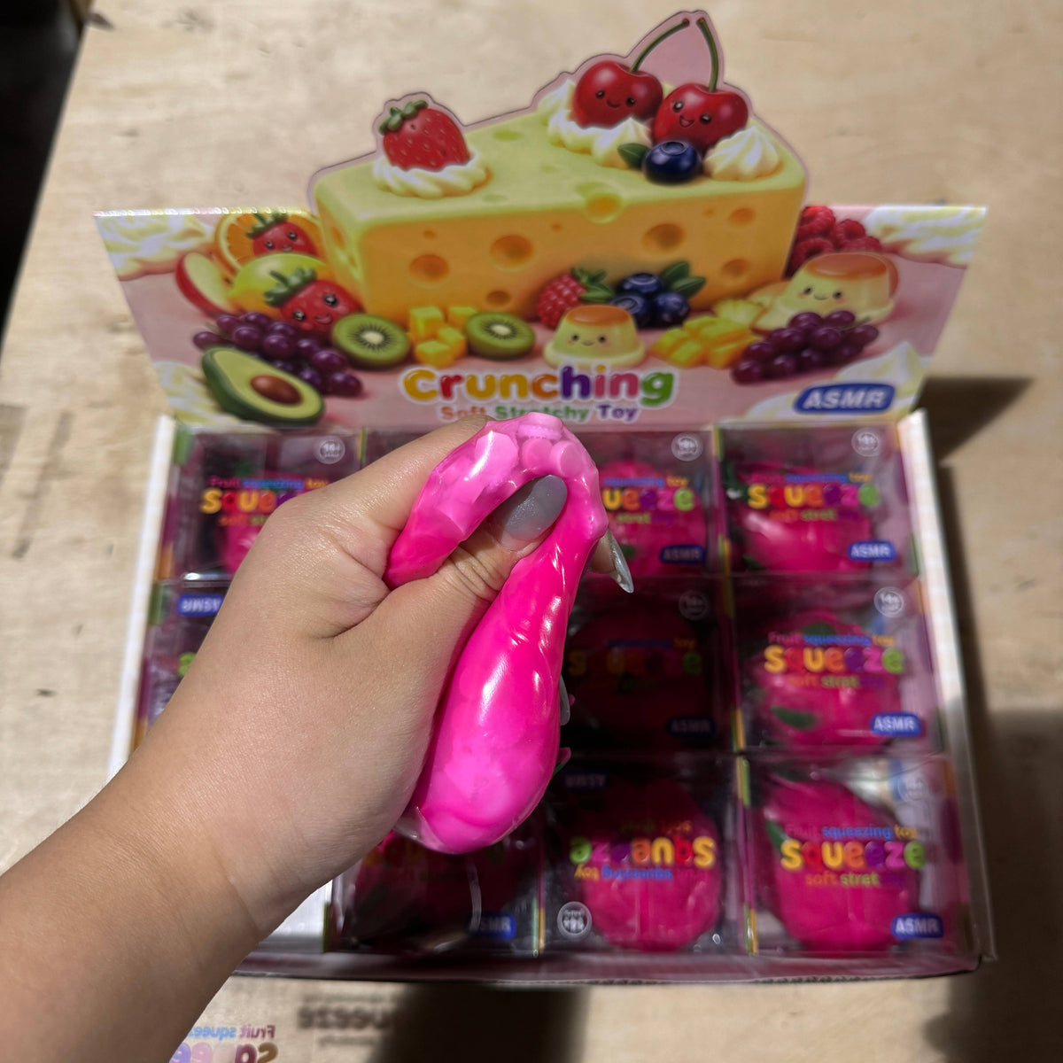 Crackling Crunchy Dragon Fruit Squishy