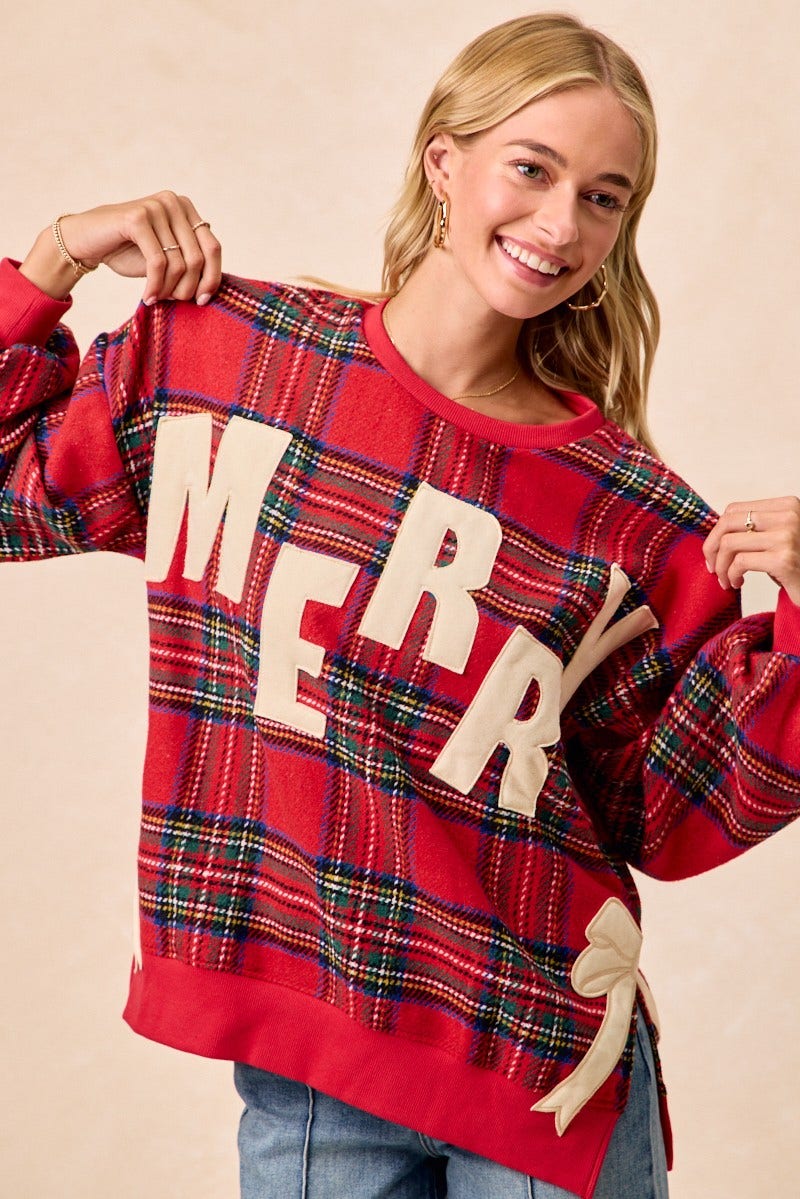 Merry Christmas Bow Sweater