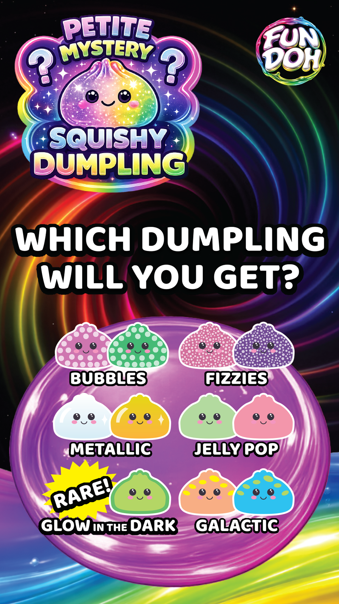 Pre-Order Squishy Mystery Mini Petite 2.5" Dumpling Toy EST Arrival June 10th