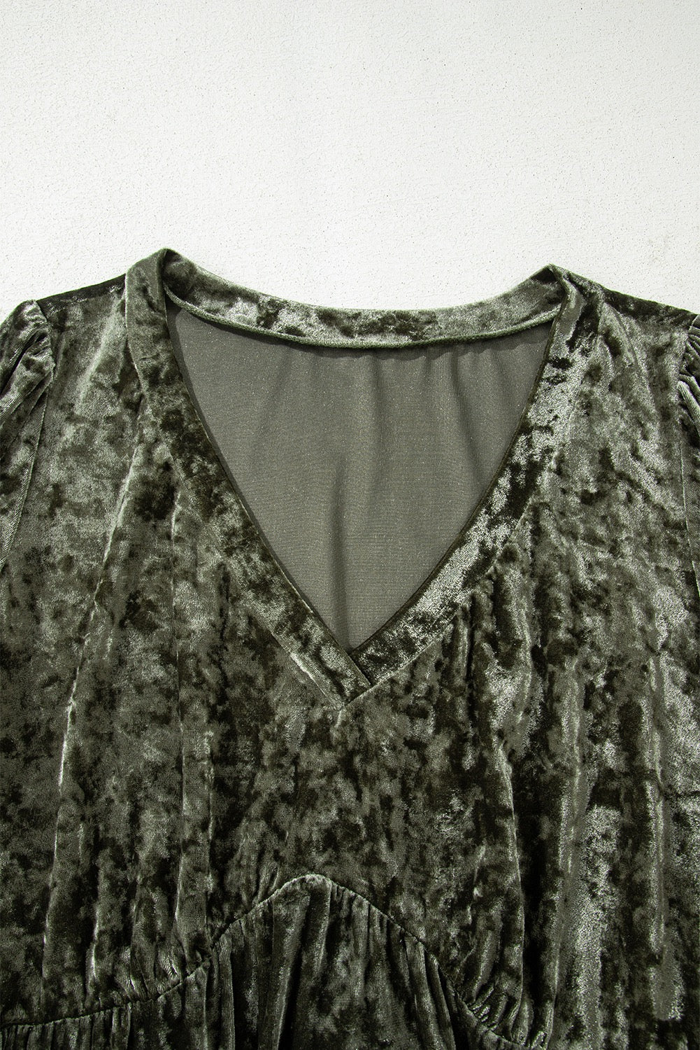 Lux Velvet Curvy Green Dress