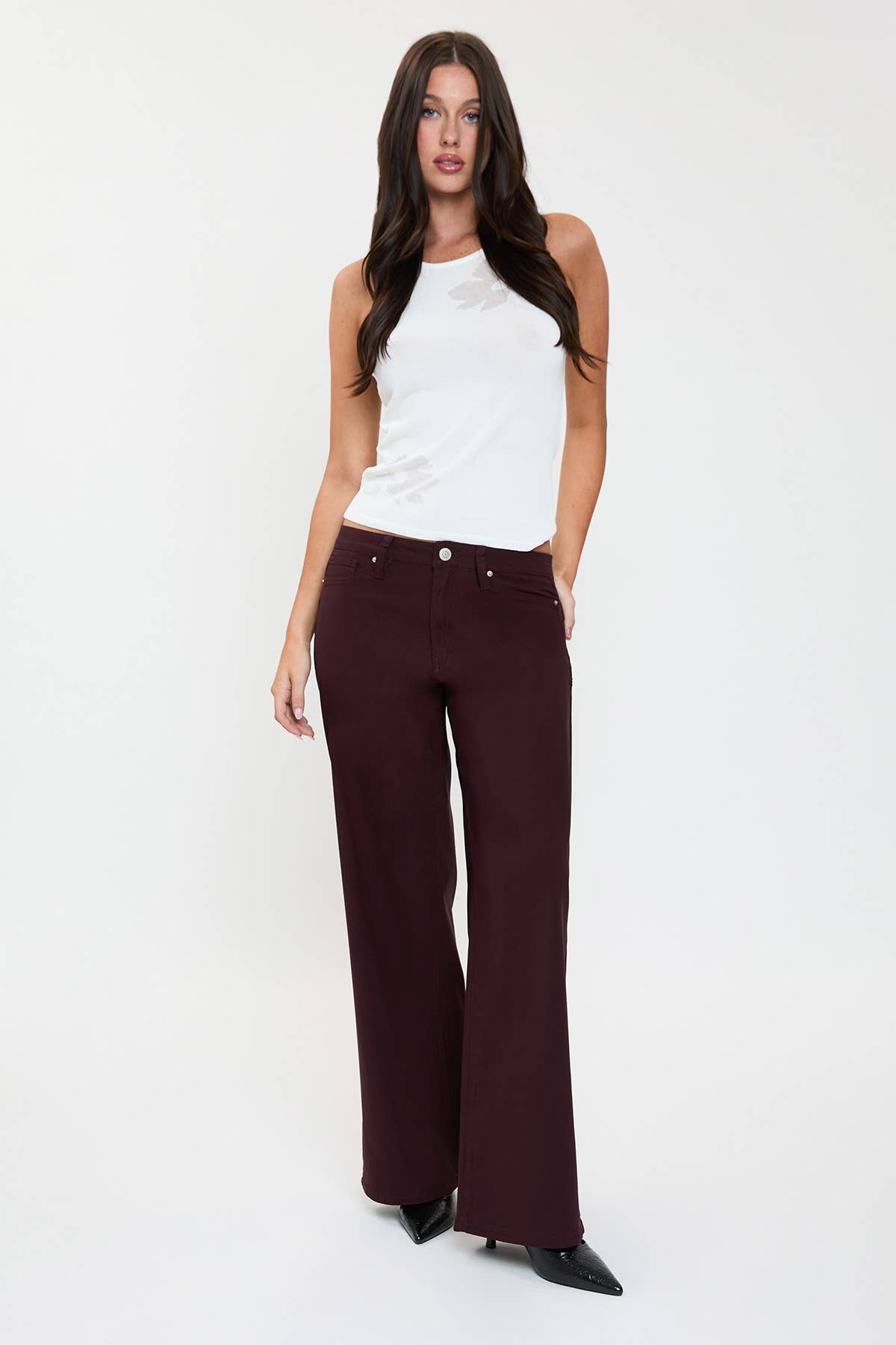 Hyperstretch High Rise Wide Leg