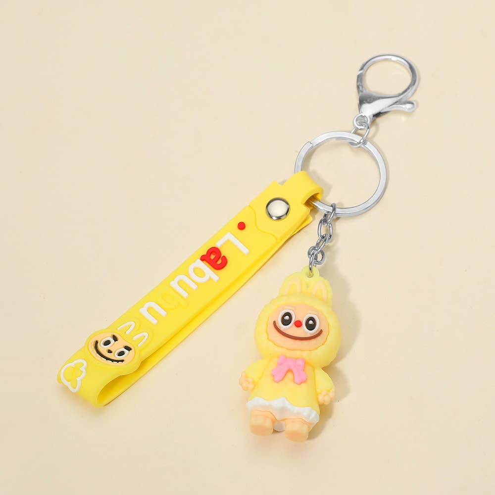 L Cartoon Character Strap Keychains