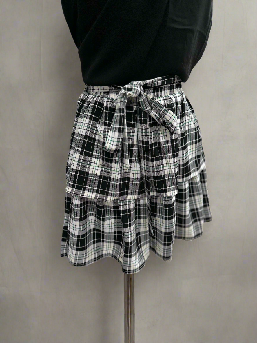 Oddi Plaid Skirt