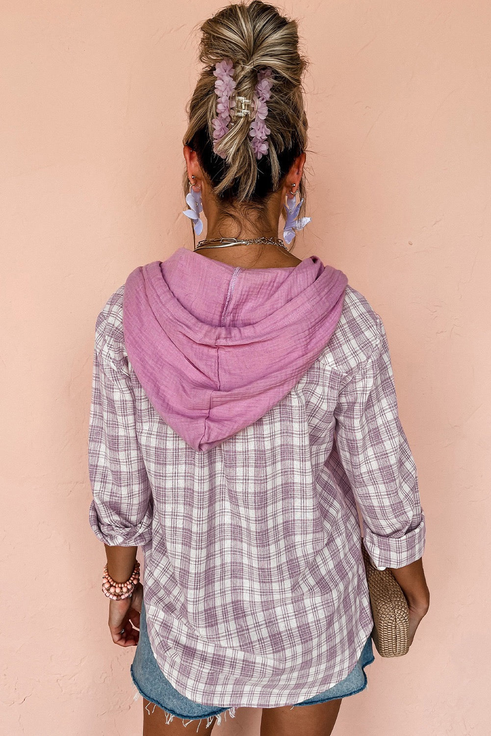 Pink Flannel Top