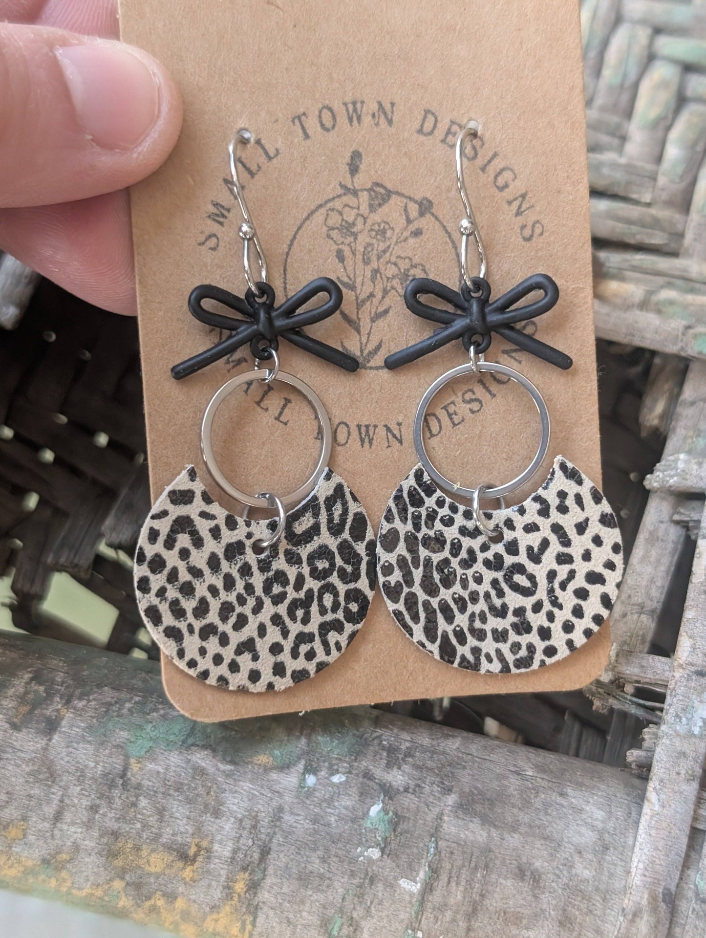 Jungle Leopard Drop Earrings