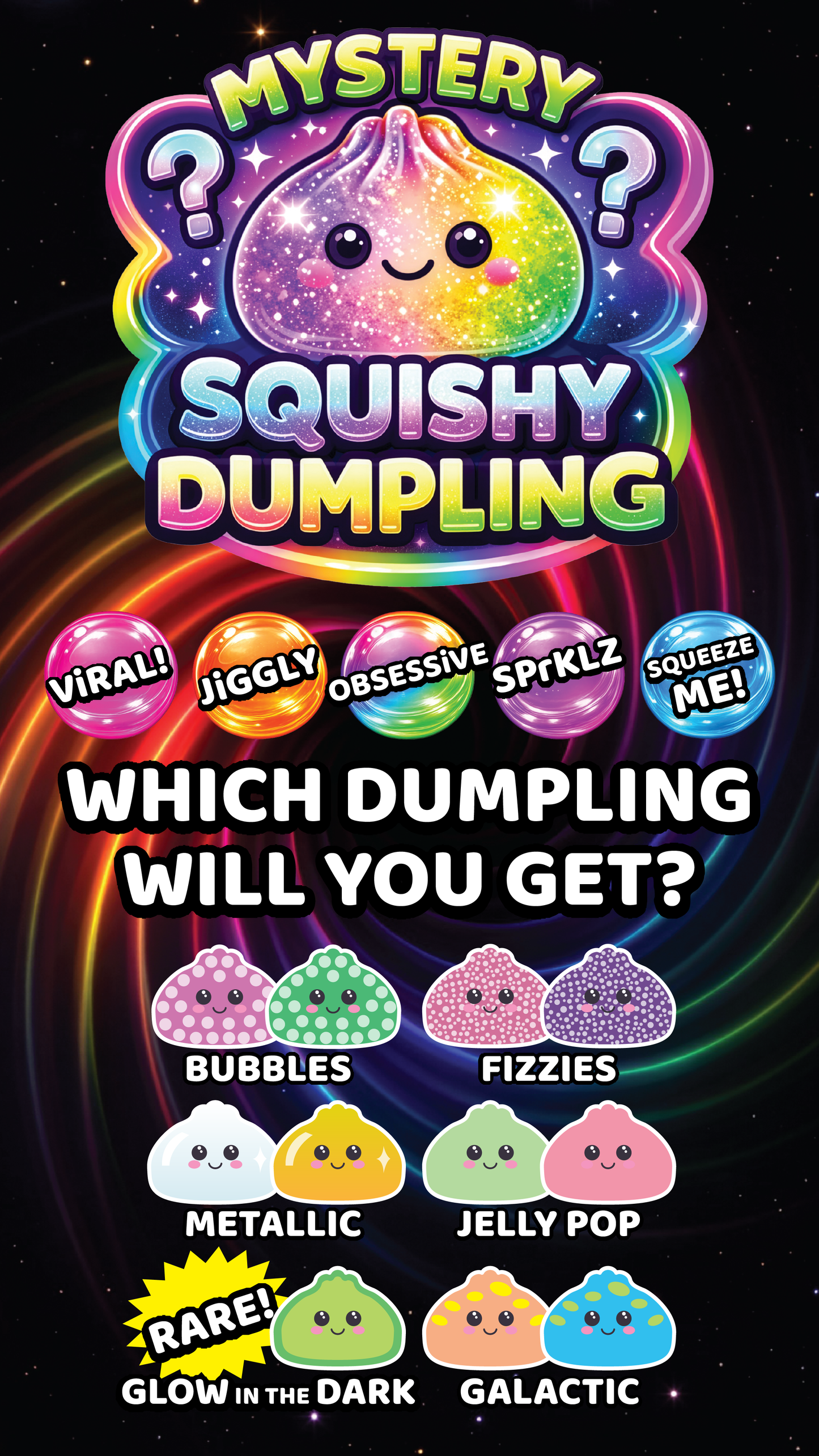 Fun Doh Mystery Dumpling Squish Toy - VIRAL and TOP SELLER!