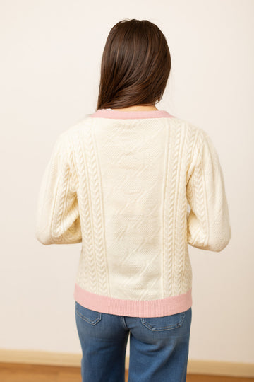 Beige Nutcracker Cardigan