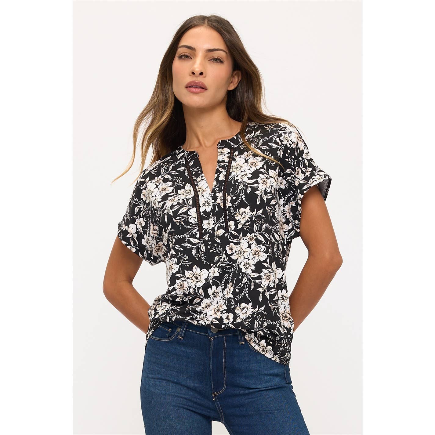 FLORAL PRINT DOLMAN