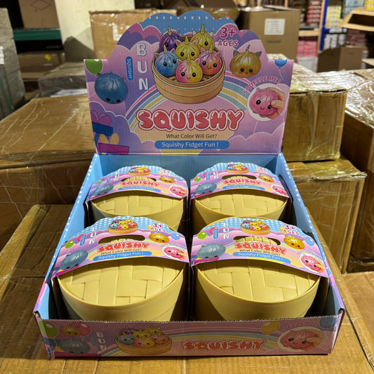 JUMBO Glitter Orby Unicorn Dumpling Squishy 15cm 4pc | BR006