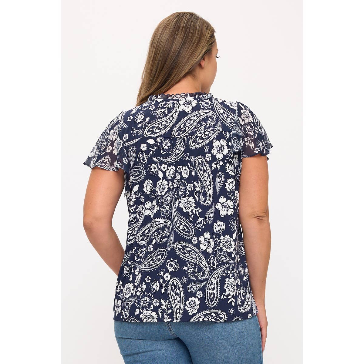 PLUS PAISLEY TOP