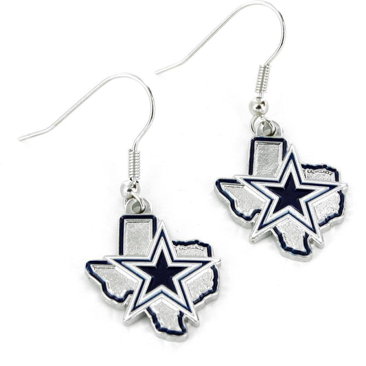 NFL Dallas Cowboys State Design Earrings