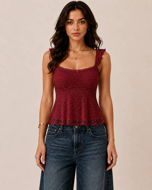 No BRA CLUB LACEY Top