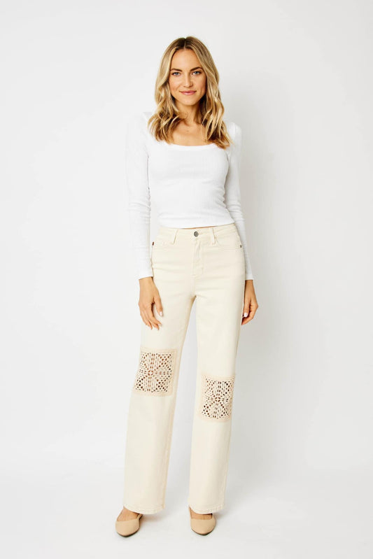 Knitted Knee Patch Judy Pants