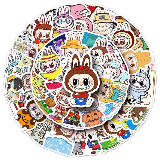 50Pcs  Stickers – Cute Waterproof Cartoon Decals for Laptop