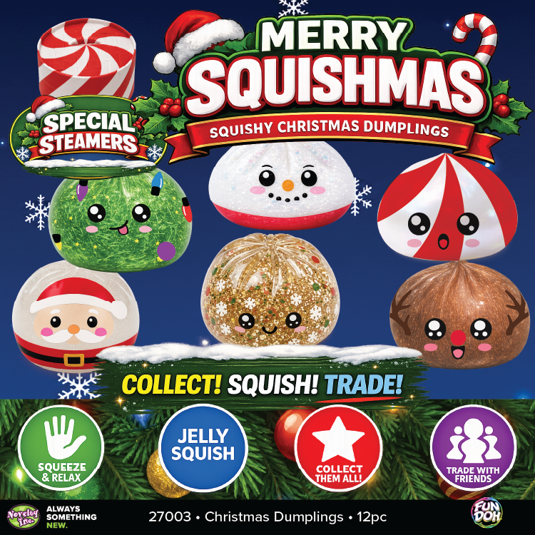 Fun Doh Christmas Dumpling Squishy Toy