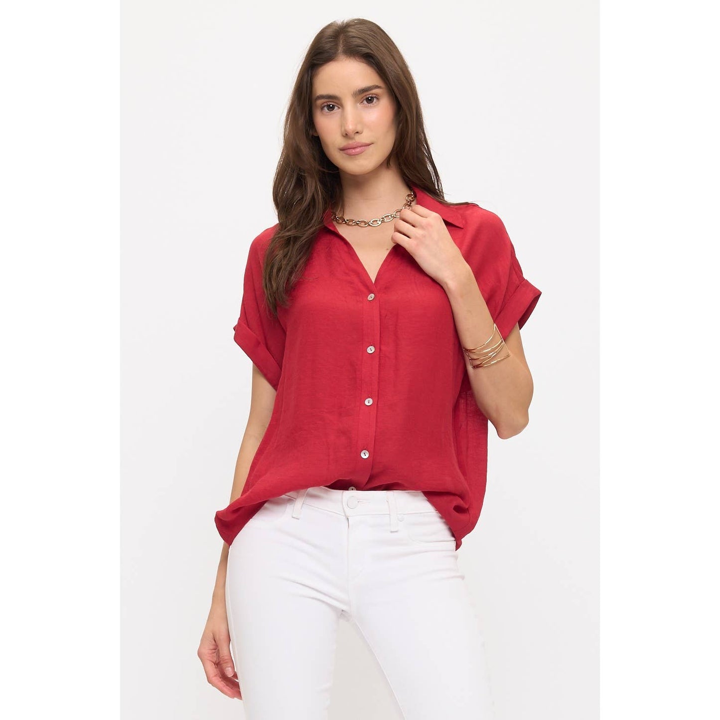GAUZE UTILITY COLLAR SHIRT