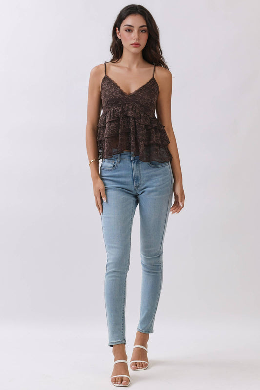 PLUNGING BABYDOLL CAMI