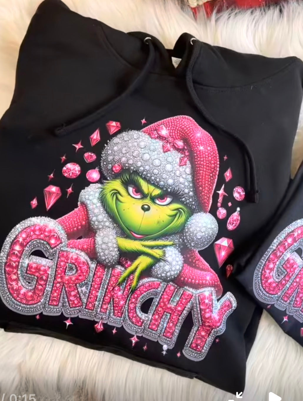 Grinch Christmas Bedazzled