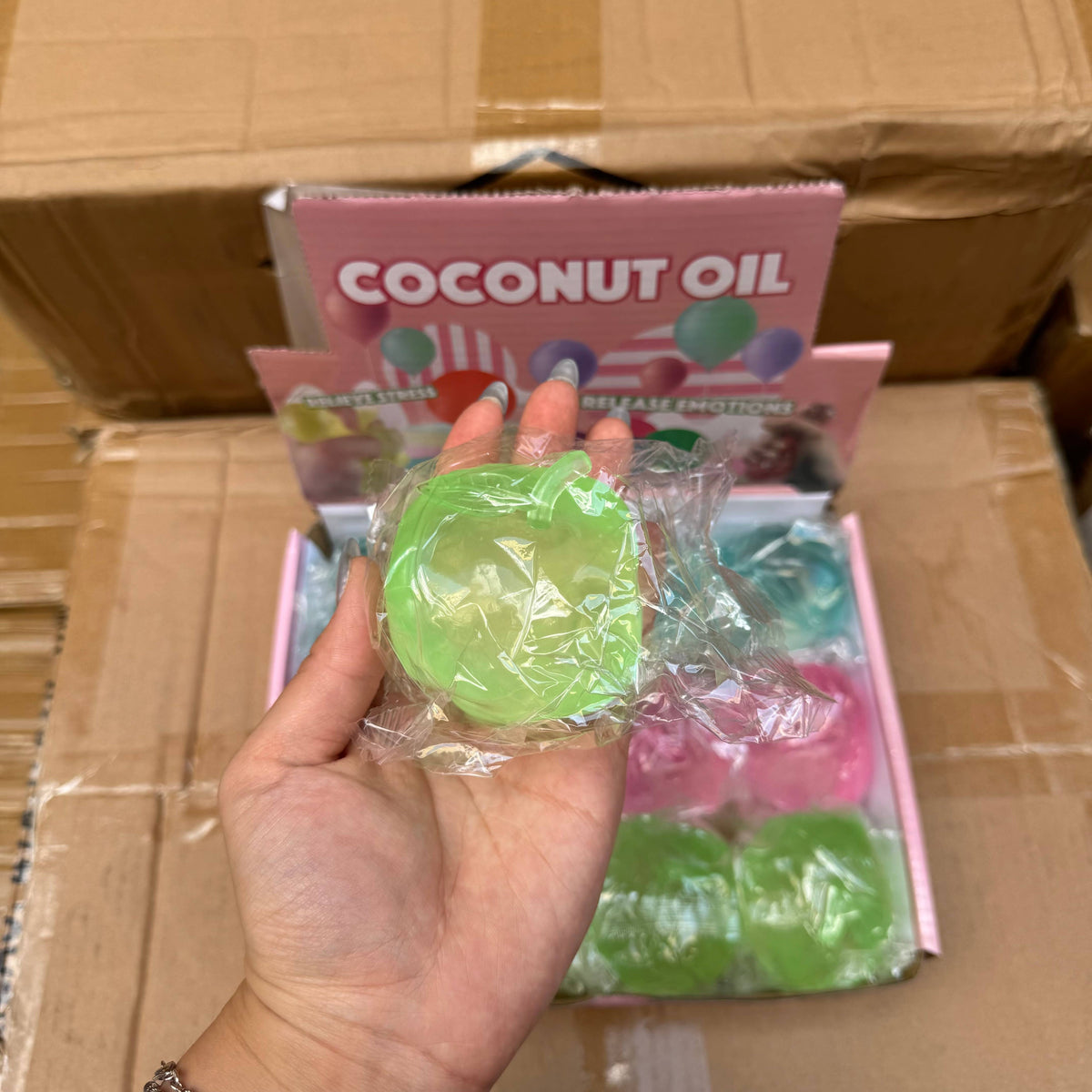 Coconut Oil Vaseline Colorful Apple Squishy
