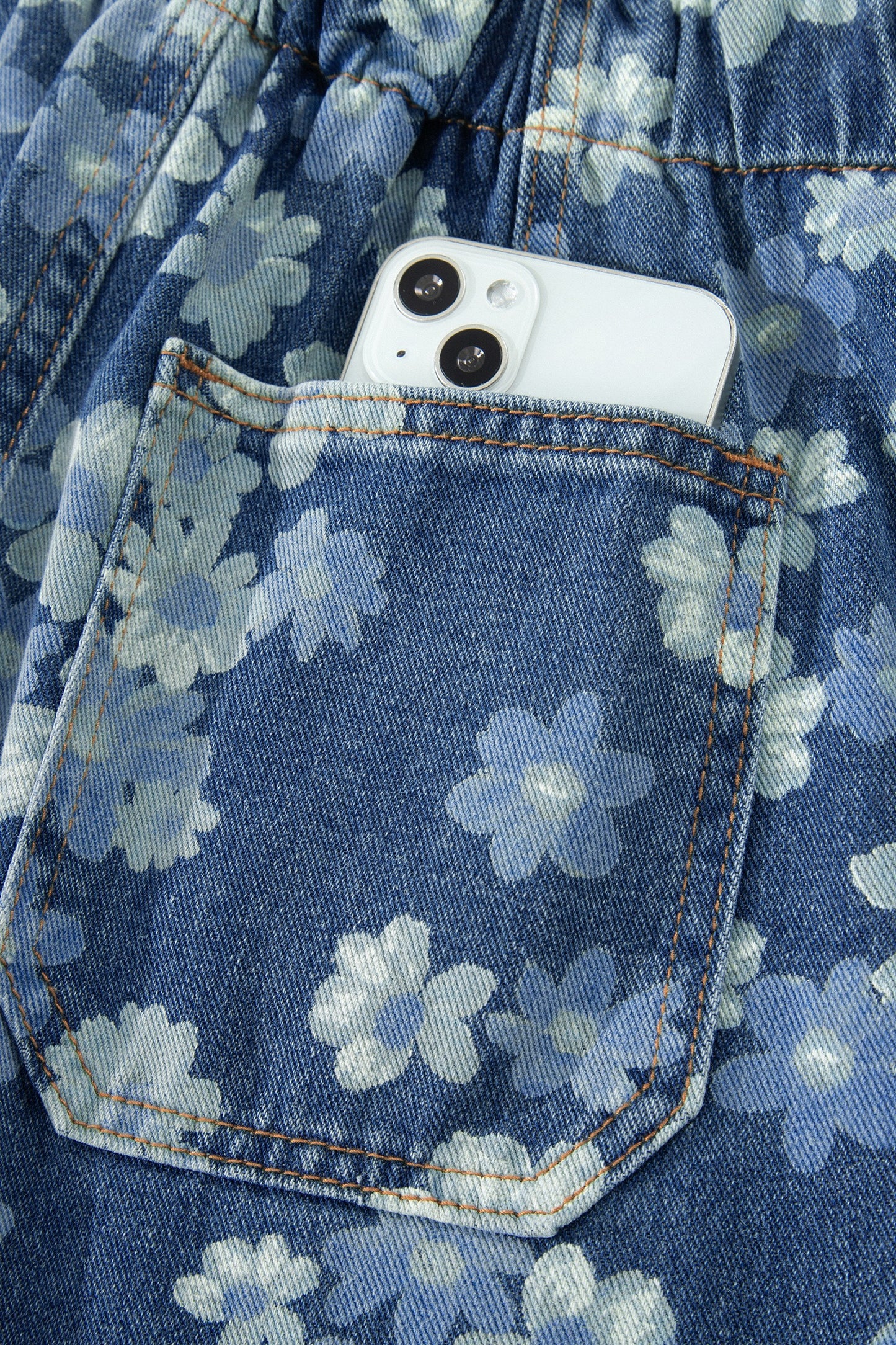 Floral Barrel Jeans