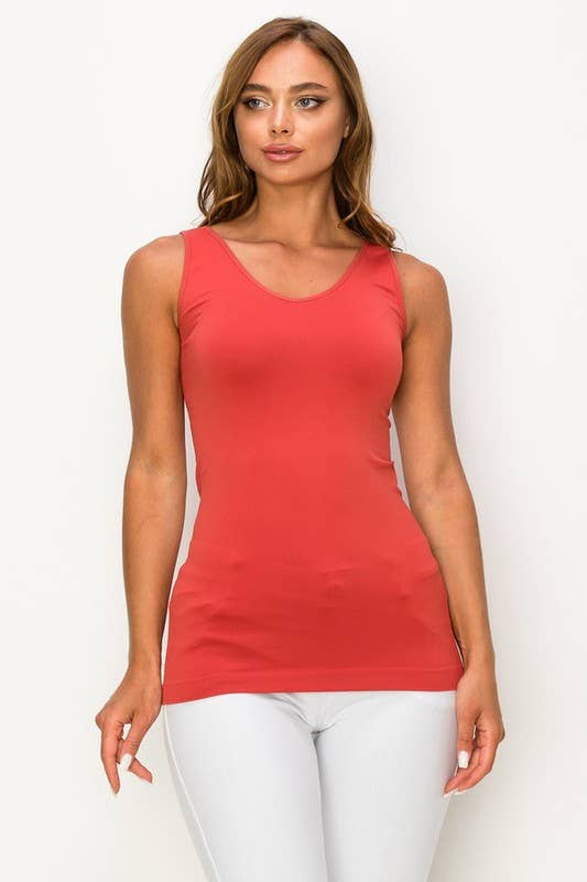Yelete Reversible V or U Neckline Seamless Tank