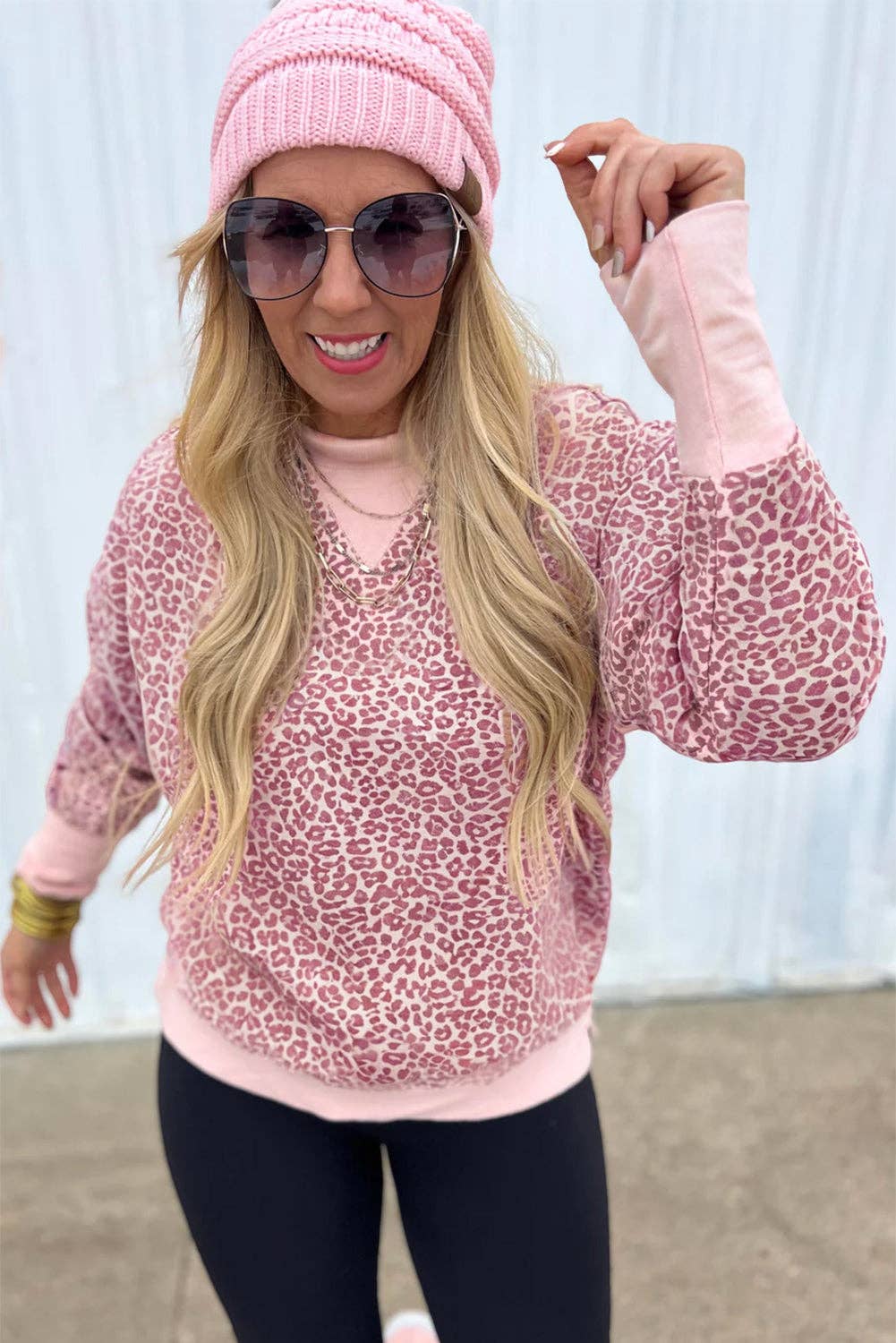 Leopard Liz Crew Neck
