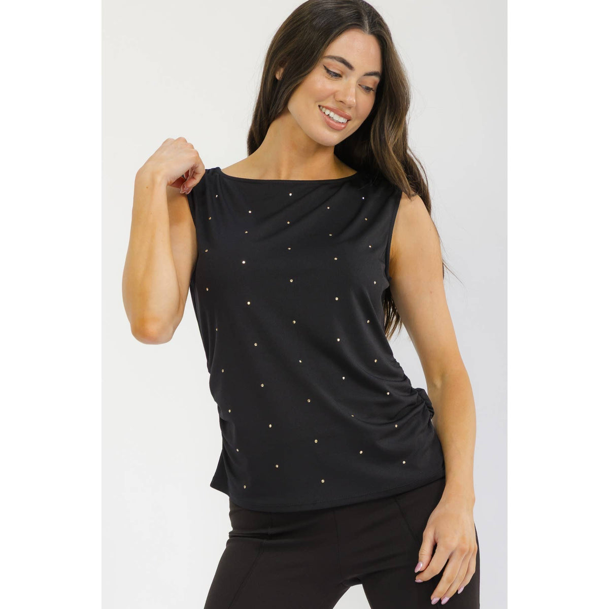 STUD SLEEVELESS TANK