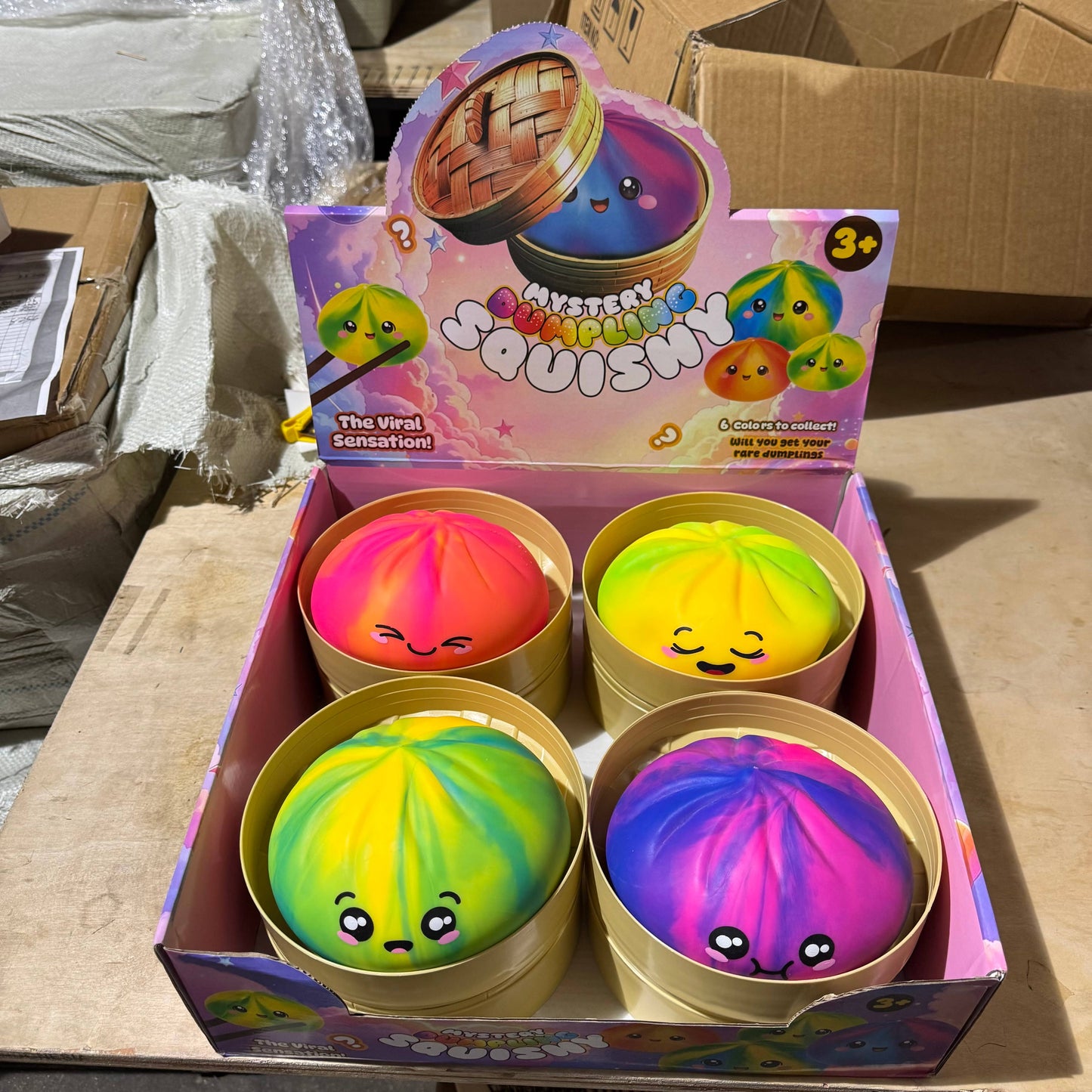 JUMBO Tiedye Dumpling Squishy