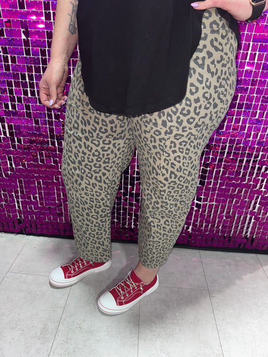 Slight Barrel Emily Leopard Pants