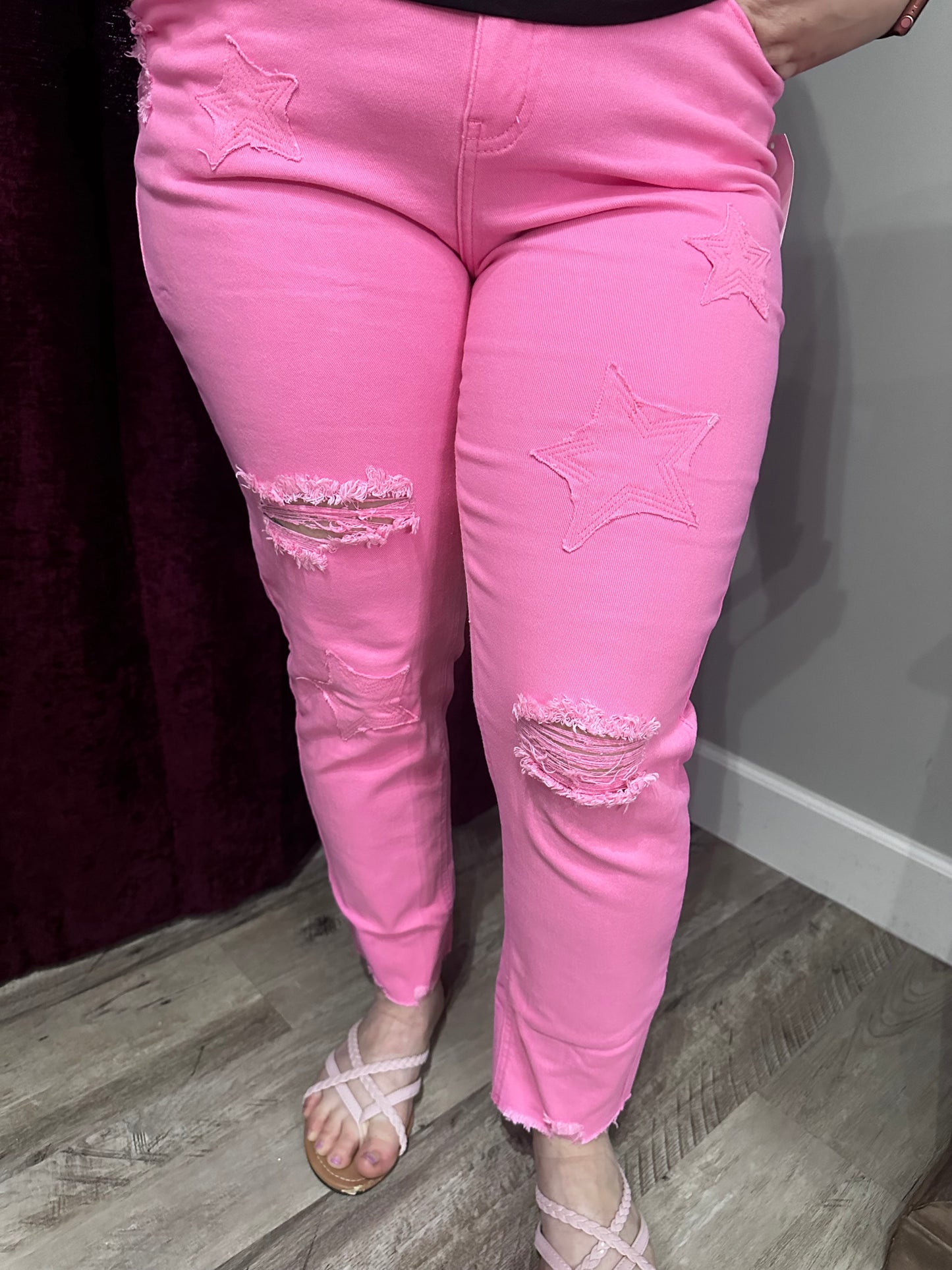 Carazy Pink Star Pants CC