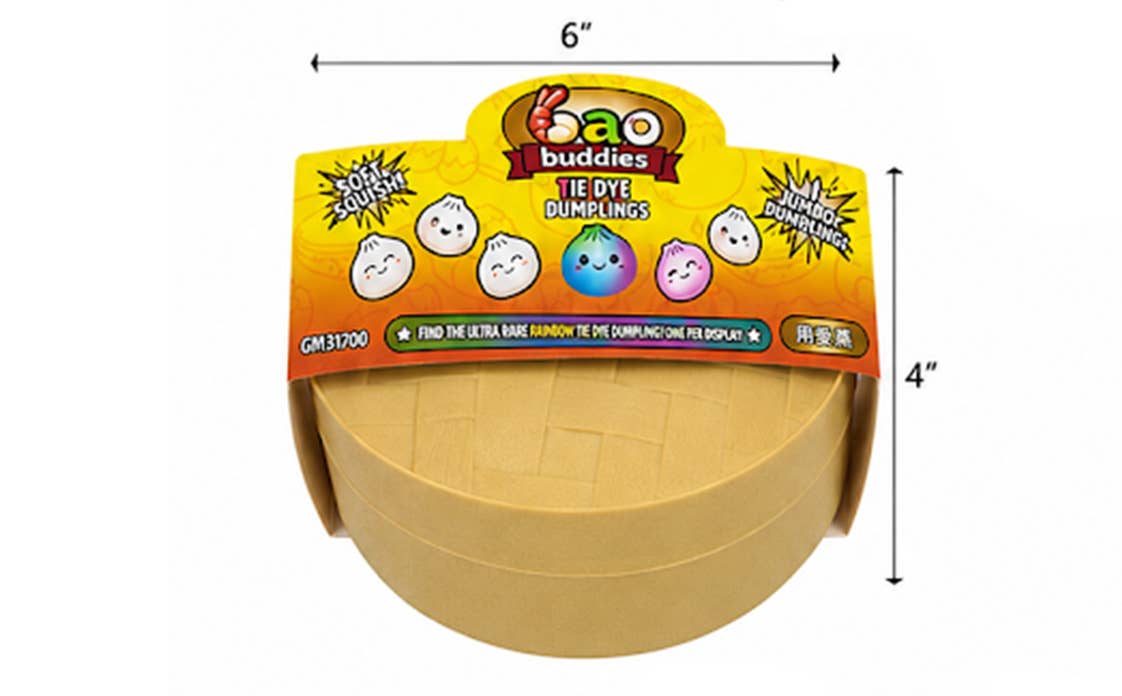 Instock 6” Bao Buddies Jumbo Tie Dye Dumpling Squishy