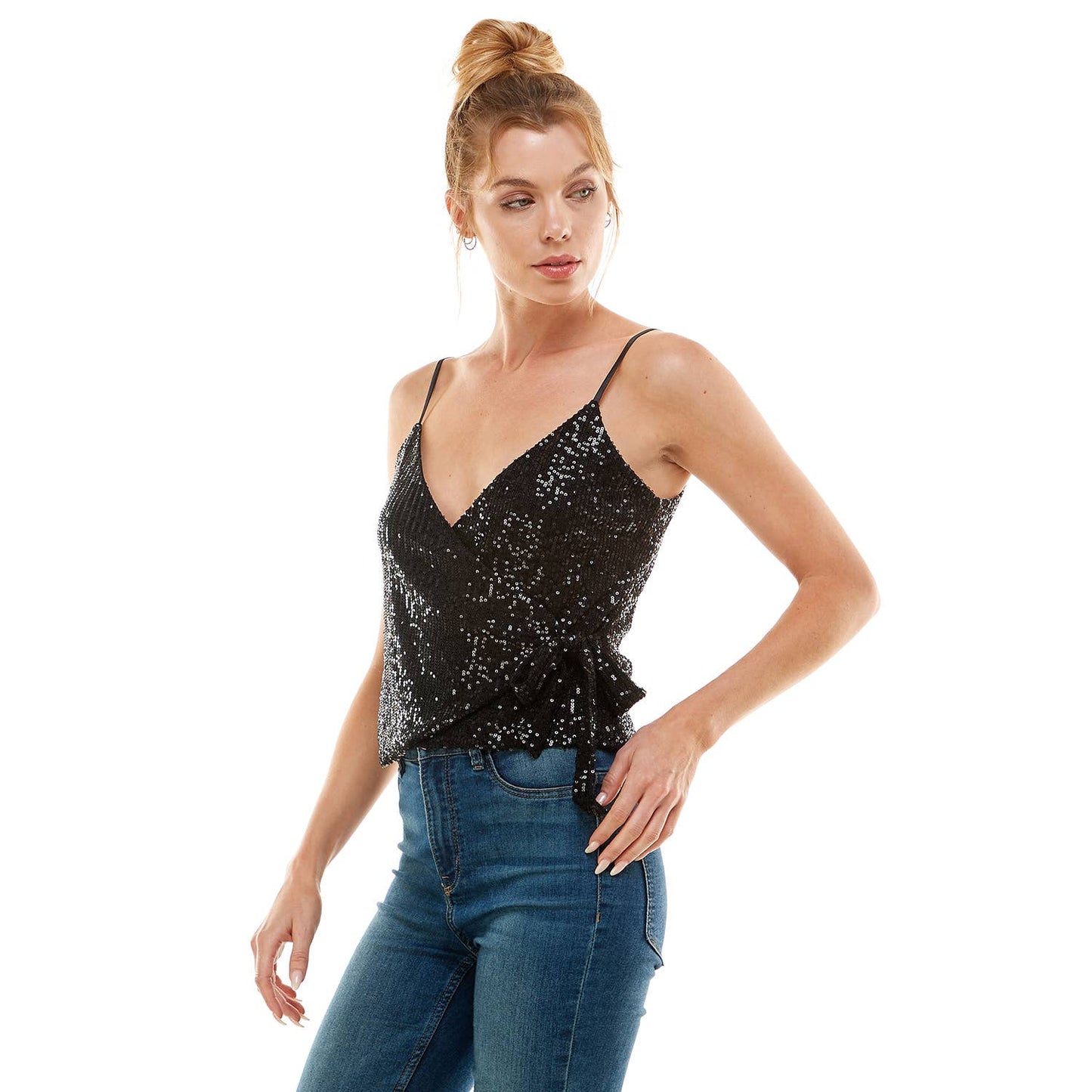 Sassy WRAP N BOW TANK TOP