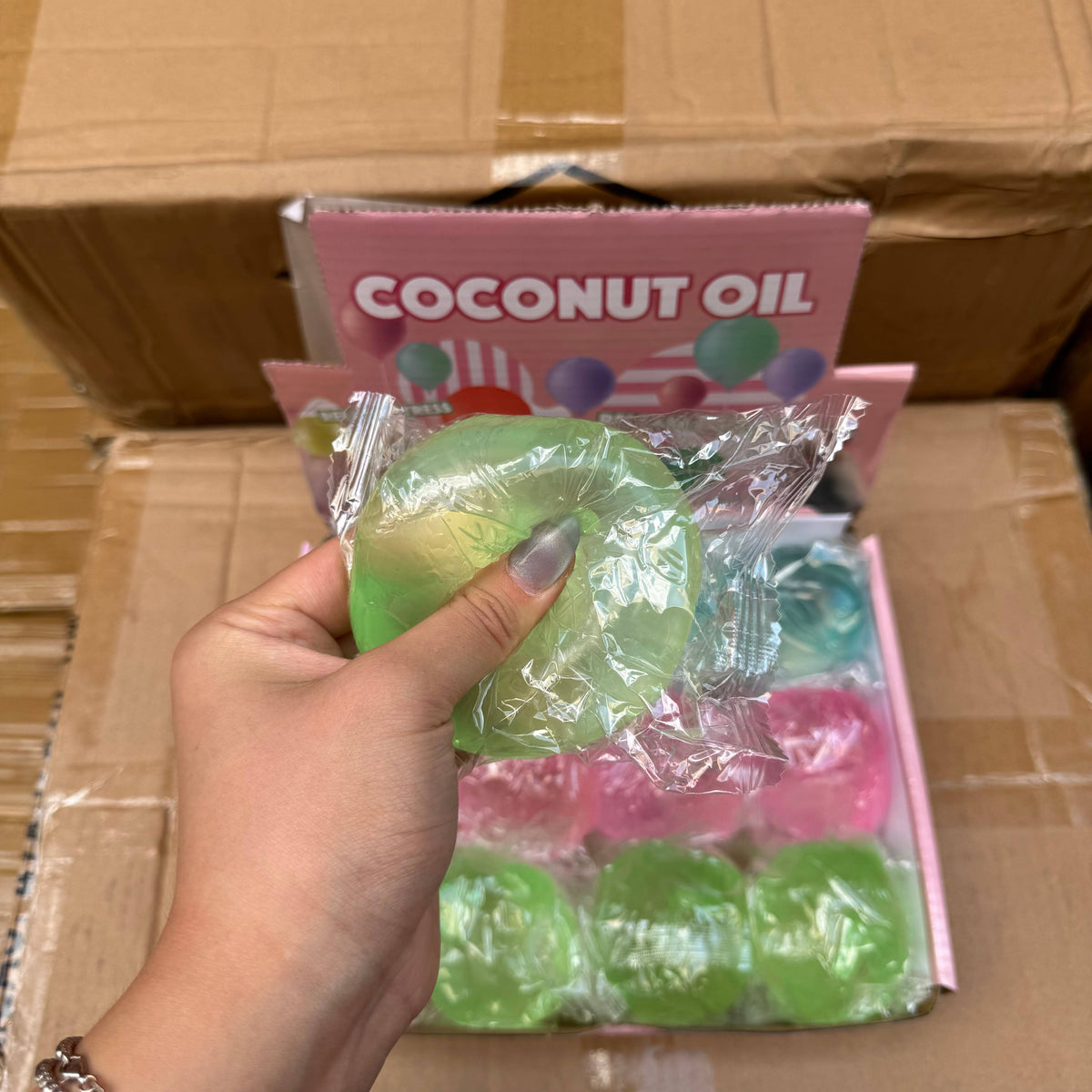 Coconut Oil Vaseline Colorful Apple Squishy