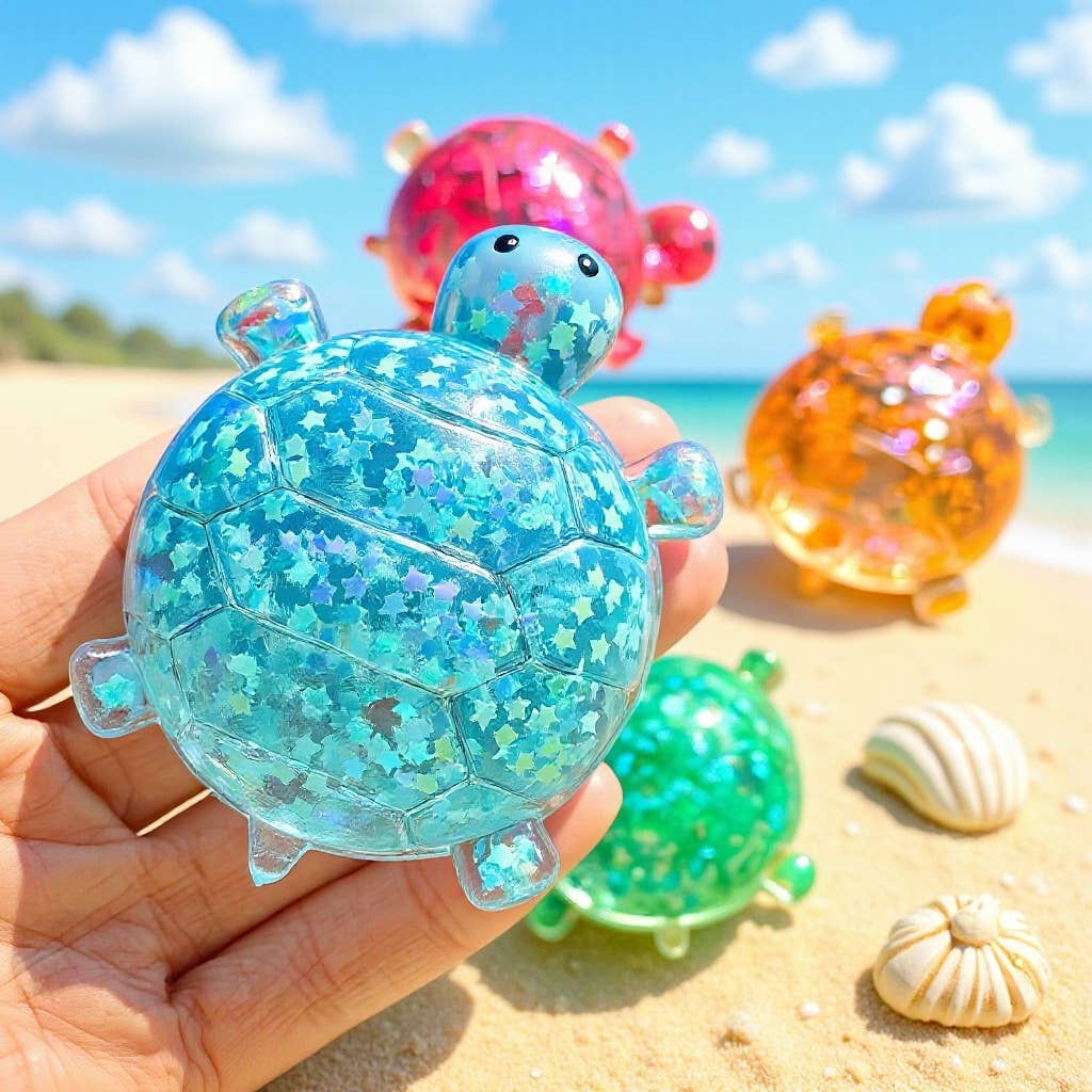 Maltose Glitter cute sea turtle squishy toy-Random Color