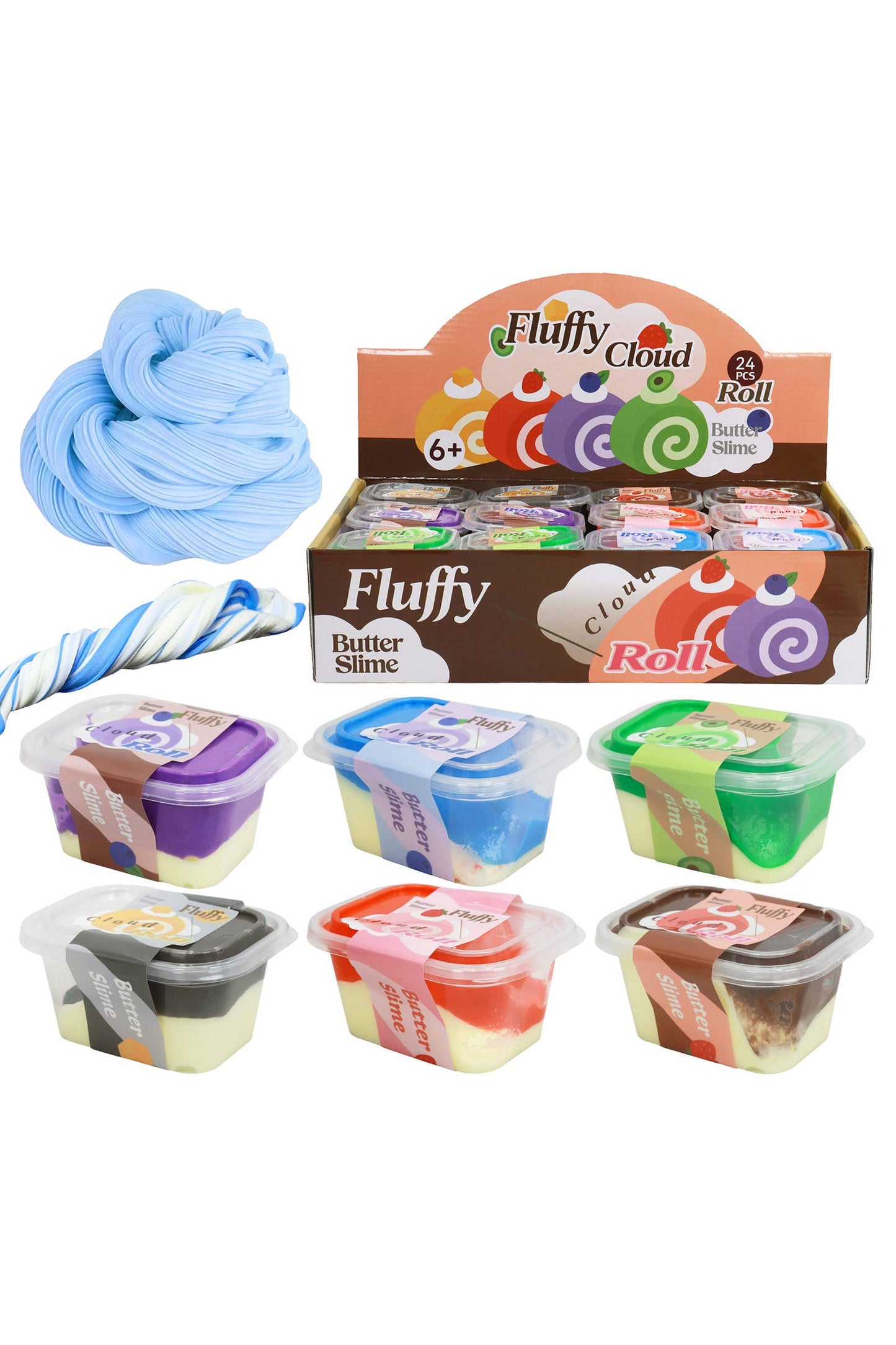 Pastel Two-Tone Soft Butter Matte Slime Cup EST Arrival Mid Aug
