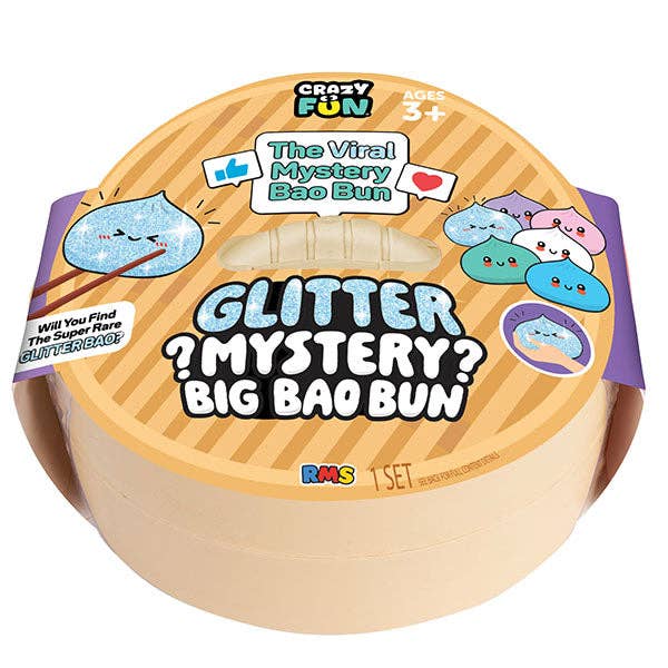 Instock! Crazy Fun Official RMS Big Mystery 7" Bao Bun –Rare Glitter SQUISHY