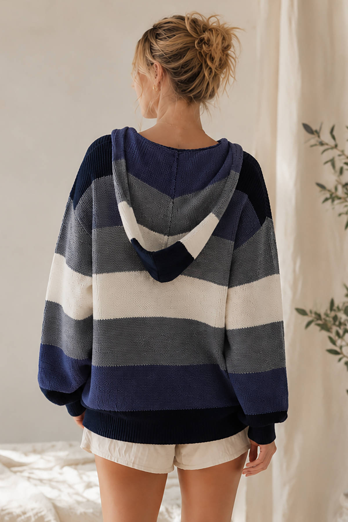 HARBOR STRIPE HOODIE SWEATER