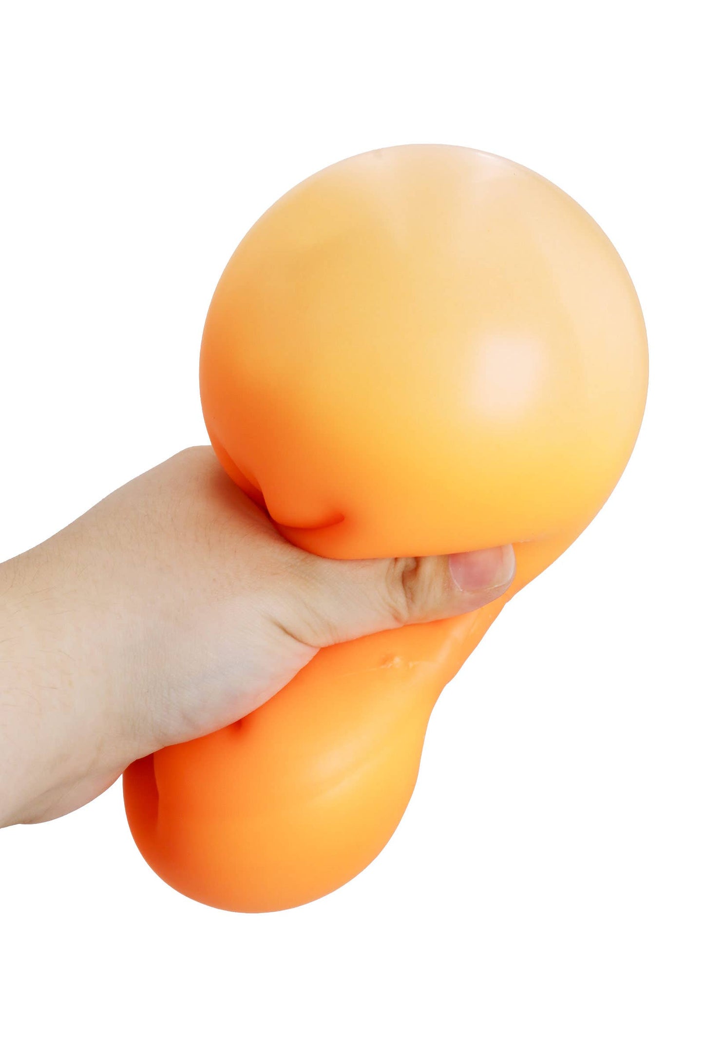 BIG 5 Inch Orange Pumpkin Fluffy Slime Filled Squishy