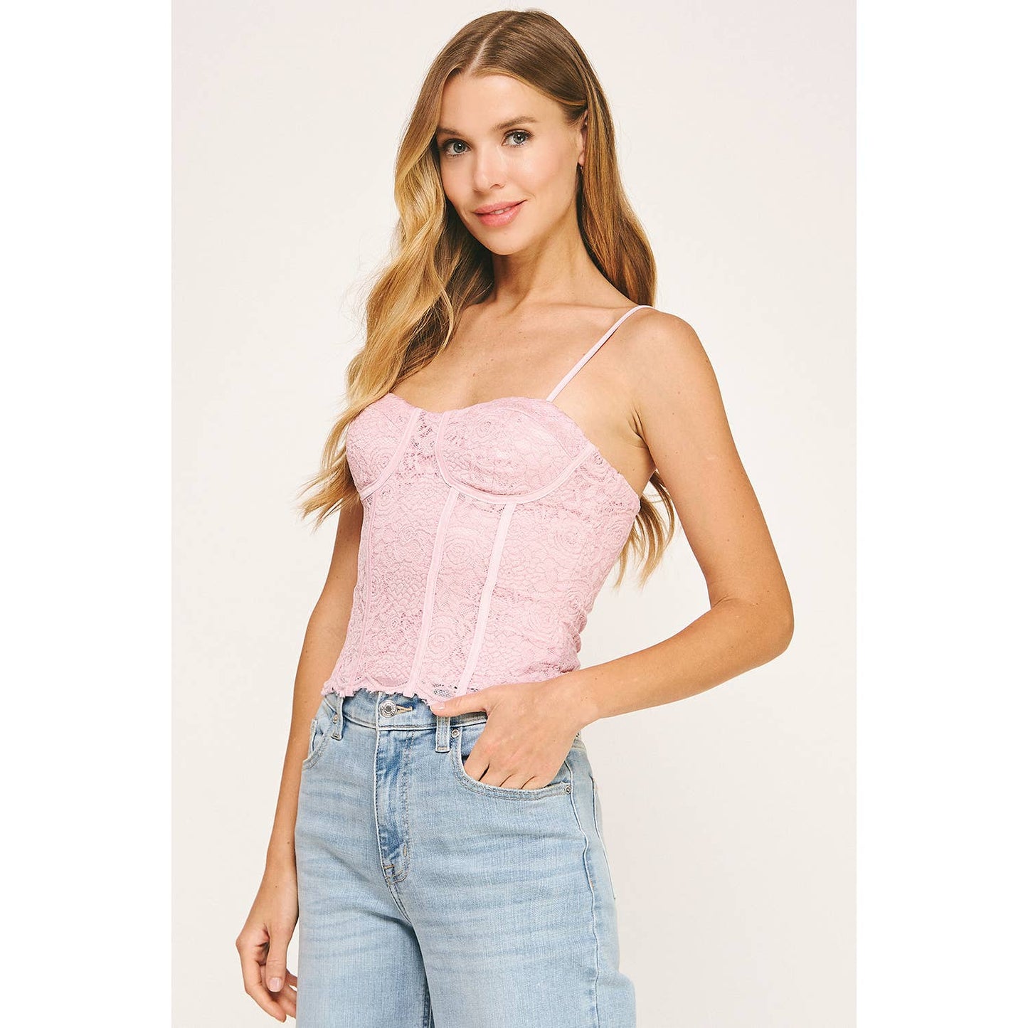 ROMANTIC SASSY LACE CORSET TOP