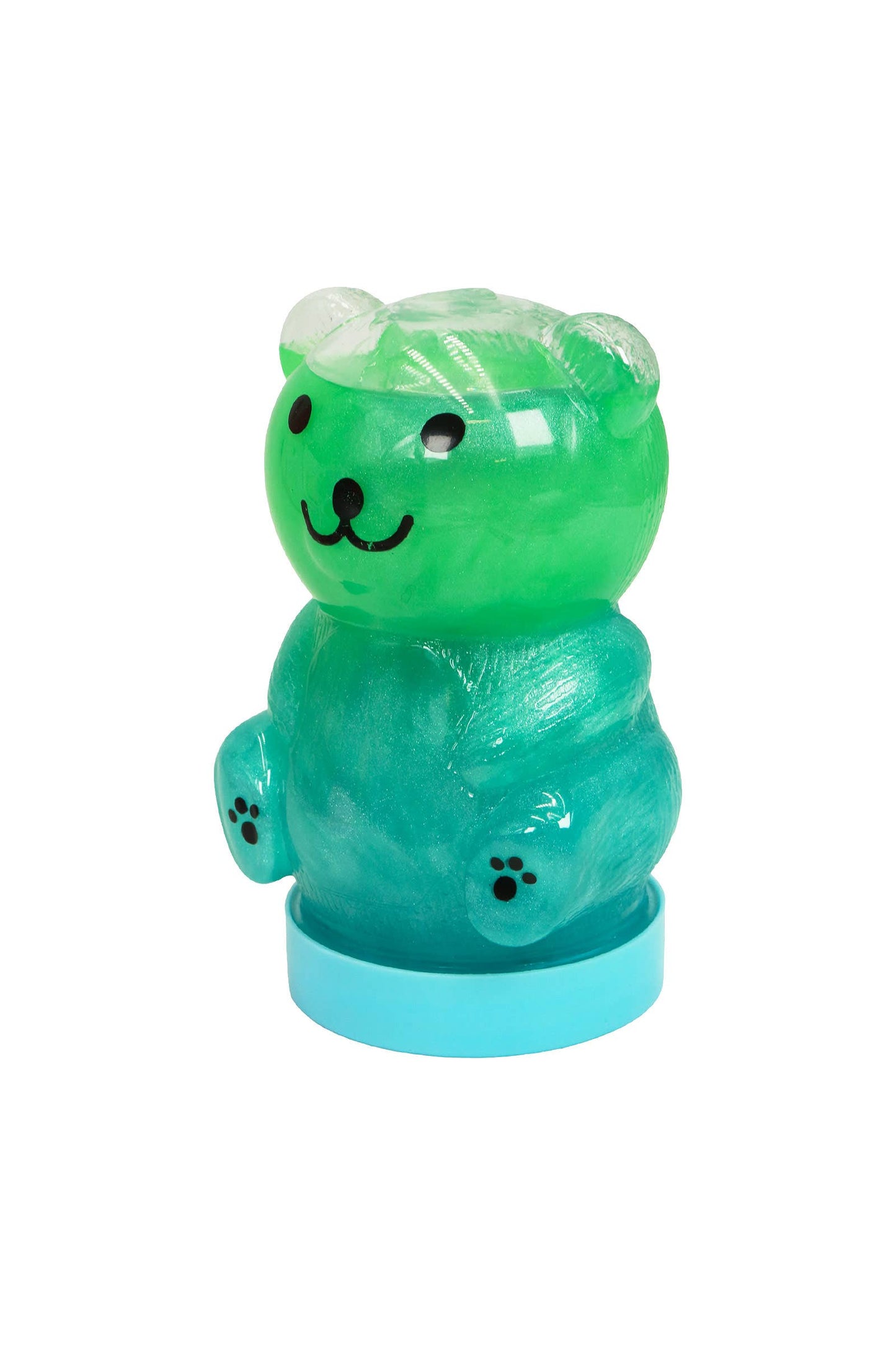 Shimmery Two-Tone Ombre Bear Gel Slime Jar - EST Arrival Mid Aug