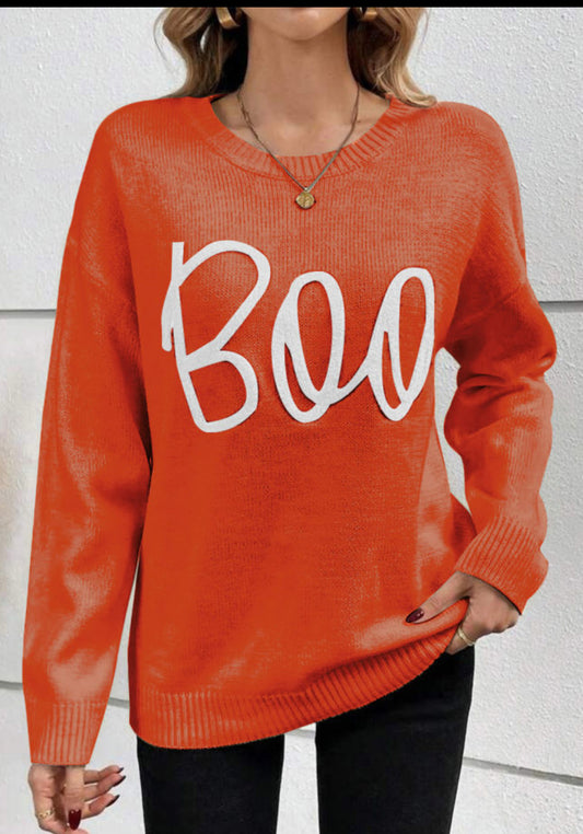 Boo N Orange Sweater